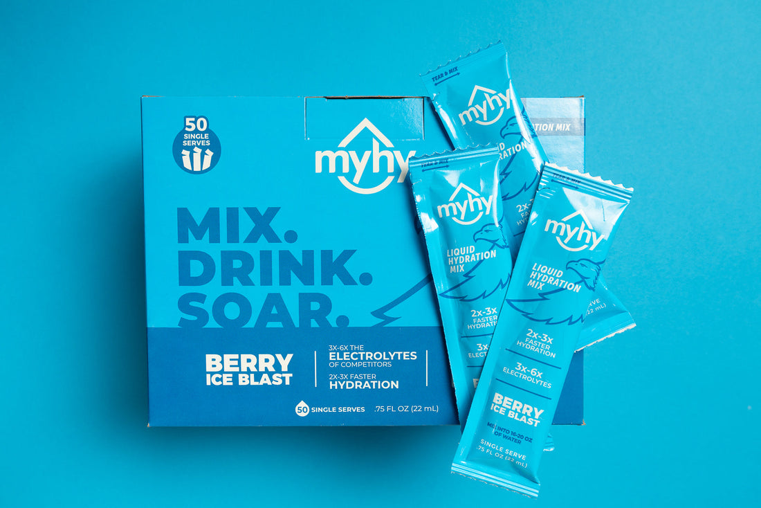 Refreshing Blueberry-Basil Limeade with a MyHy Twist 